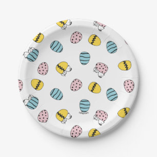 Snoopy Easter Egg Pattern Paper Plate