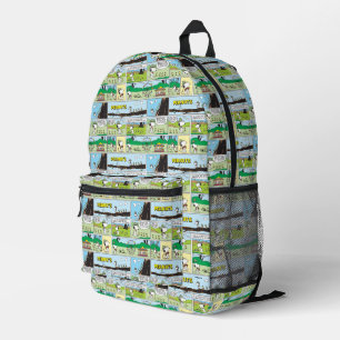 Snoopy & Friends   Go Camping Printed Backpack