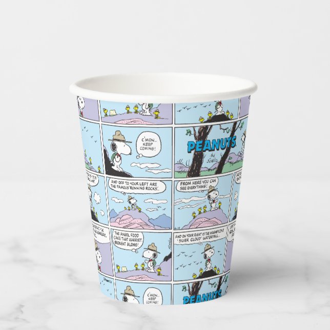 Snoopy & Friends | Go Hiking Paper Cups (Front)