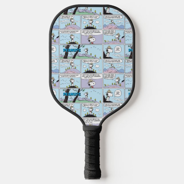 Snoopy & Friends | Go Hiking Pickleball Paddle (Front)