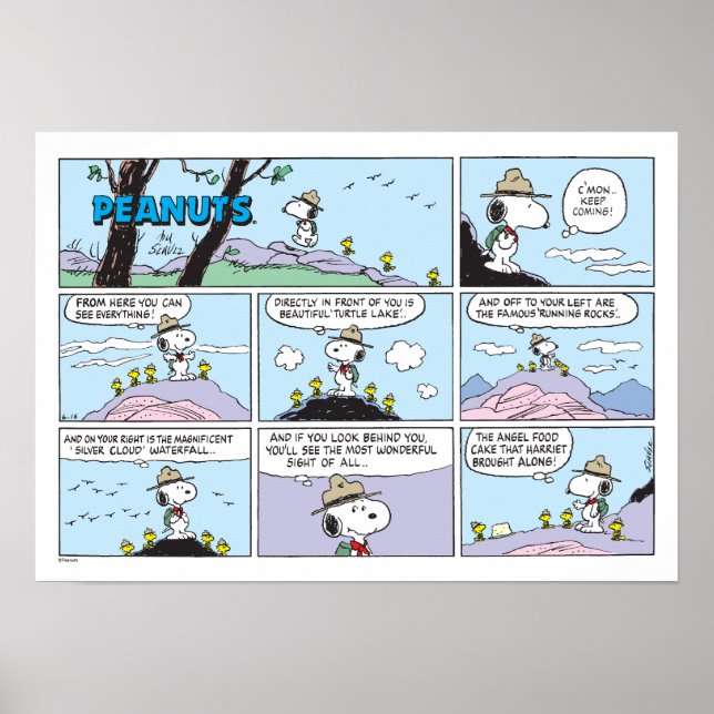 Snoopy & Friends | Go Hiking Poster (Front)