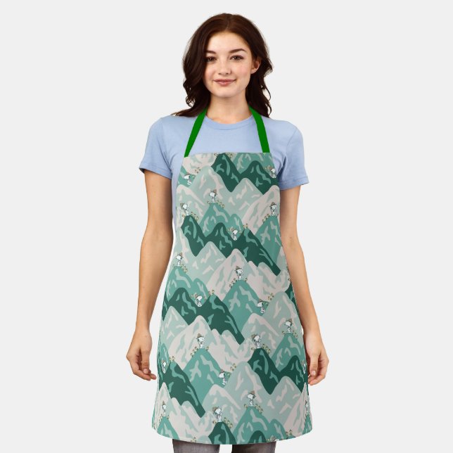 Snoopy Great Outdoors Pattern Apron (Worn)