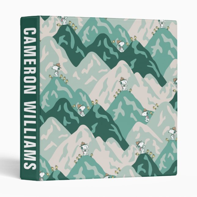 Snoopy Great Outdoors Pattern Binder (Front/Spine)