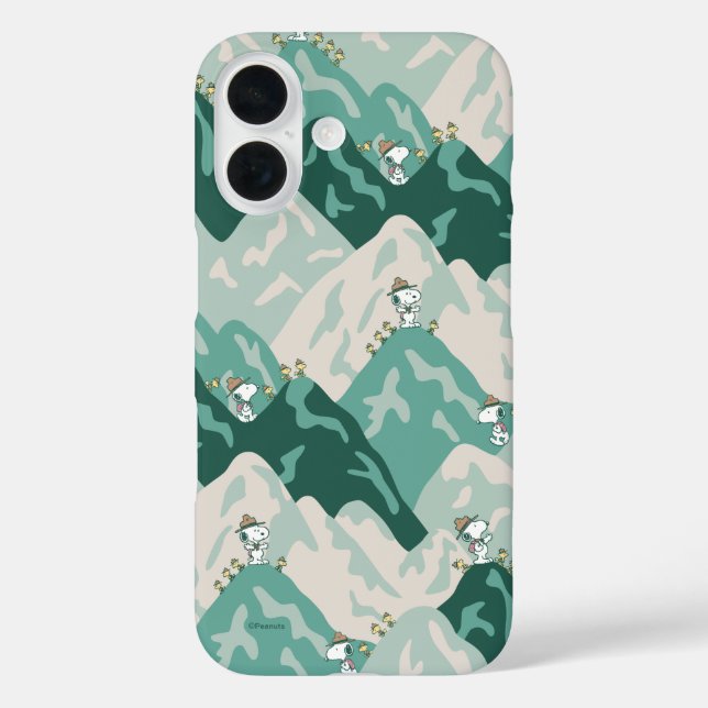 Snoopy Great Outdoors Pattern Case-Mate iPhone Case (Back)