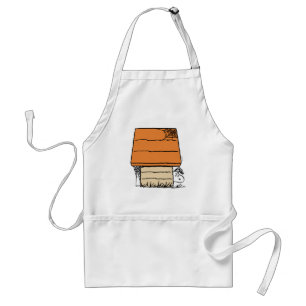 Snoopy Halloween Spider Web Doghouse Standard Apron