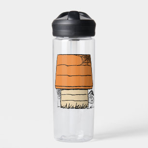 Snoopy Halloween Spider Web Doghouse Water Bottle