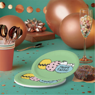Snoopy - Happy Easter Paper Plate