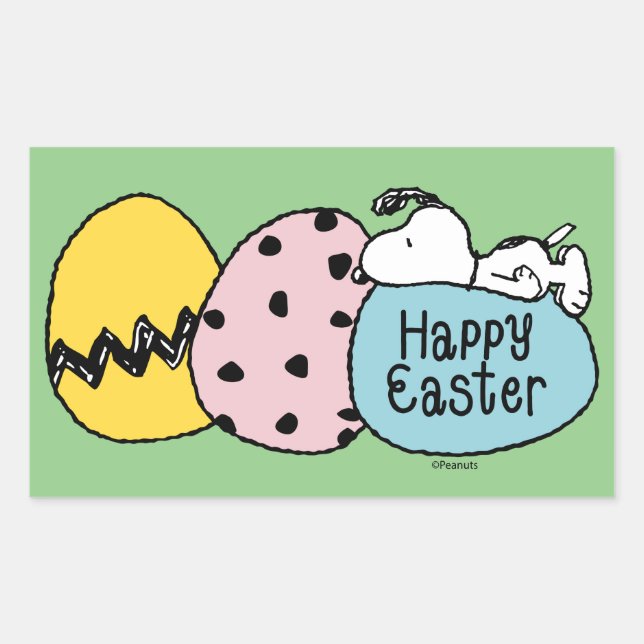 Snoopy - Happy Easter Sticker (Front)