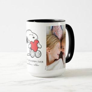 Snoopy Heart Best Grandma Ever - Photo Mug