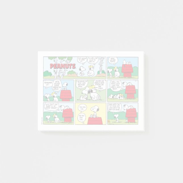 Snoopy & His Brothers Andy & Olaf Post-it Notes (Front)