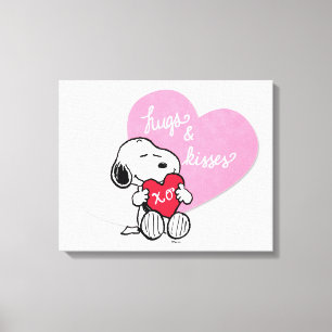 Snoopy Hugs & Kisses Canvas Print