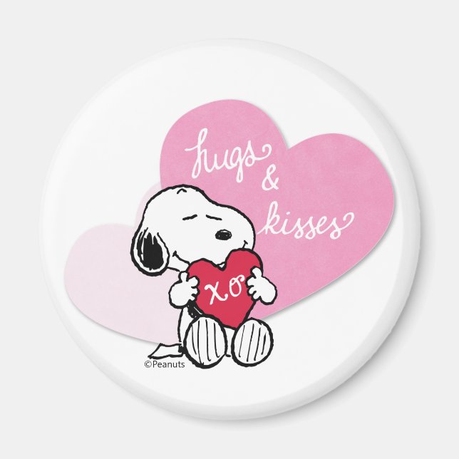 Snoopy Hugs & Kisses Magnet (Front)