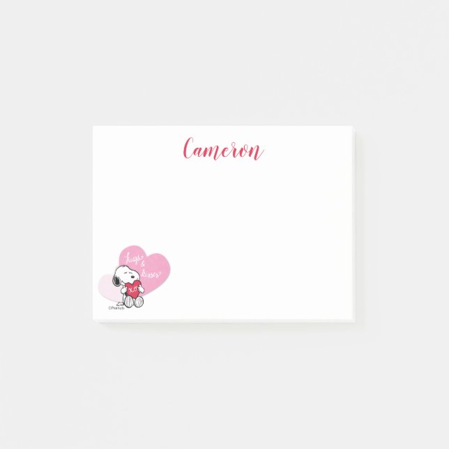 Snoopy Hugs & Kisses Post-it Notes (Front)