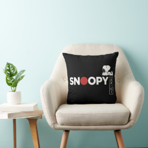 Snoopy Japanese Typography Graphic Throw Pillow