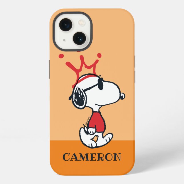 Snoopy - Joe Cool Crown iPhone Case (Back)