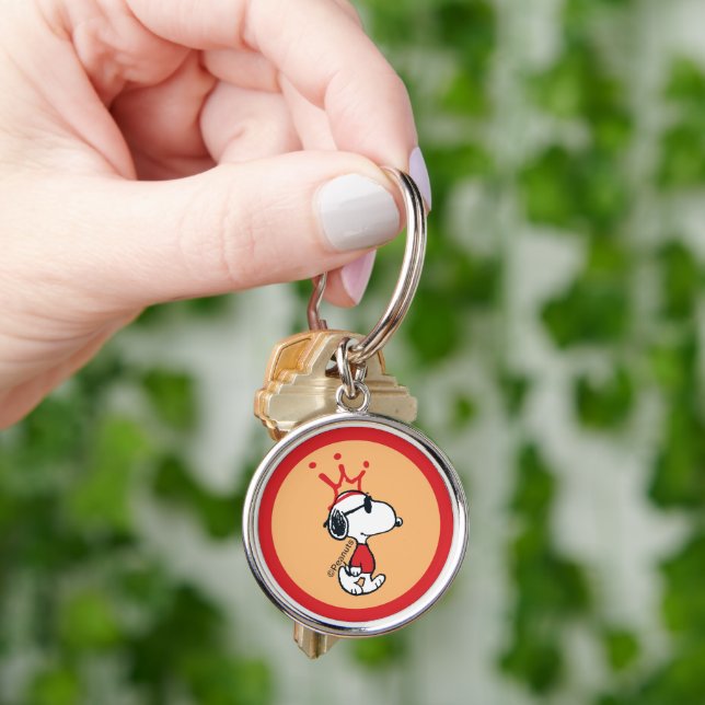 Snoopy - Joe Cool Crown Keychain (Hand)