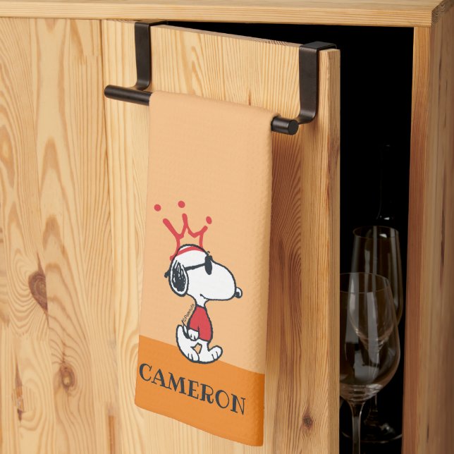 Snoopy - Joe Cool Crown Kitchen Towel (Thirds Fold)