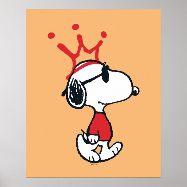 Snoopy - Joe Cool Crown Poster (Front)