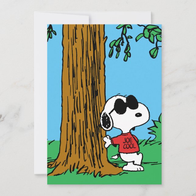 Snoopy "Joe Cool" Standing Card (Front)