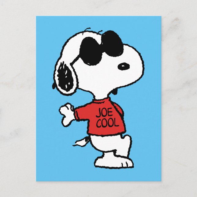 Snoopy "Joe Cool" Standing Postcard (Front)