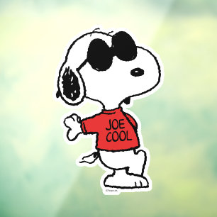 Snoopy "Joe Cool" Standing Window Cling