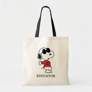 Snoopy "Joe Cool" Teacher Tote Bag