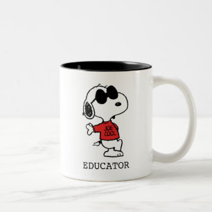 Snoopy "Joe Cool" Teacher Two-Tone Coffee Mug