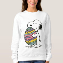 Snoopy Laying On Easter Egg