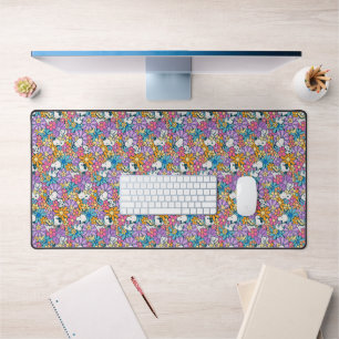 Snoopy & Motif de fleurs de bois