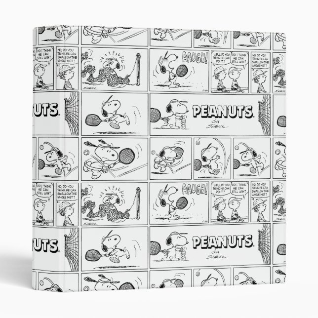 Snoopy Plays Tennis Binder (Front/Spine)