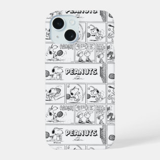 Snoopy Plays Tennis iPhone 15 Case