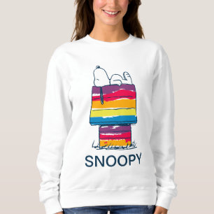 Snoopy Rainbow Dog House Sweatshirt