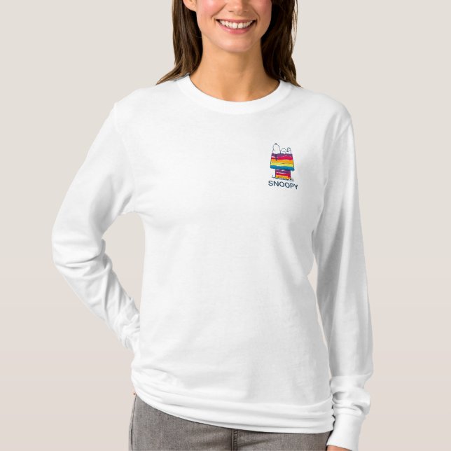 Snoopy | Rainbow Dog House T-Shirt (Front)