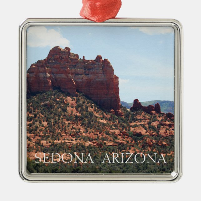 Snoopy Rock Metal Ornament (Front)