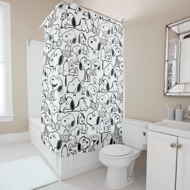 Snoopy Smile Giggle Laugh Pattern (In Situ)