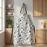Snoopy Smile Giggle Laugh Pattern Apron<br><div class="desc">Take a look at this super cute design featuring Snoopy fun various poses.</div>