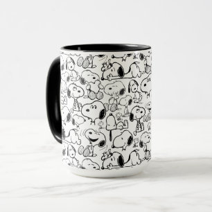 Snoopy Smile Giggle Laugh Pattern Mug