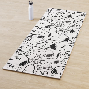 Snoopy Smile Giggle Laugh Pattern Yoga Mat