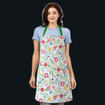 Snoopy So Sweet Flower Pattern Apron<br><div class="desc">Take a look at this super cute design featuring Snoopy in a bright,  floral garden pattern.</div>
