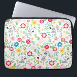 Snoopy So Sweet Flower Pattern Laptop Sleeve<br><div class="desc">Take a look at this super cute design featuring Snoopy in a bright,  floral garden pattern.</div>