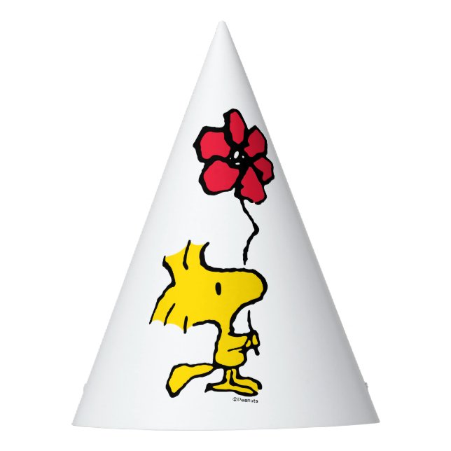Snoopy So Sweet Flower Pattern Party Hat (Front)