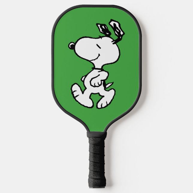 Snoopy So Sweet Flower Pattern Pickleball Paddle (Front)