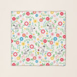 Snoopy So Sweet Flower Pattern Scarf<br><div class="desc">Take a look at this super cute design featuring Snoopy in a bright, floral garden pattern.</div>
