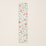 Snoopy So Sweet Flower Pattern Scarf<br><div class="desc">Take a look at this super cute design featuring Snoopy in a bright, floral garden pattern.</div>