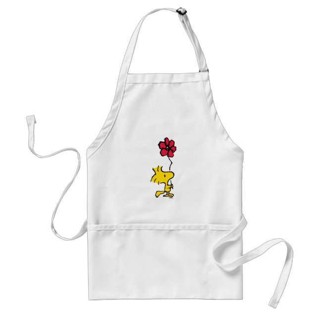 Snoopy So Sweet Flower Pattern Standard Apron (Front)