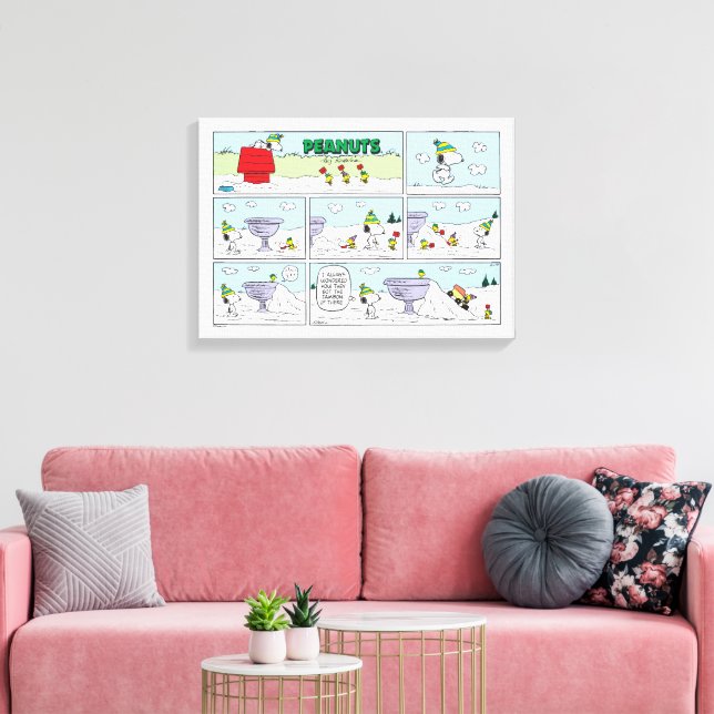 Snoopy & The Crew Canvas Print (Insitu(LivingRoom))