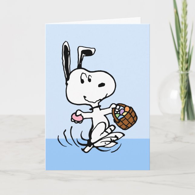 Snoopy The Easter Beagle Holiday Card (Front)