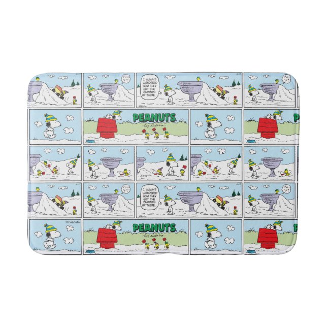 Snoopy & The Zamboni Crew Bath Mat (Front)