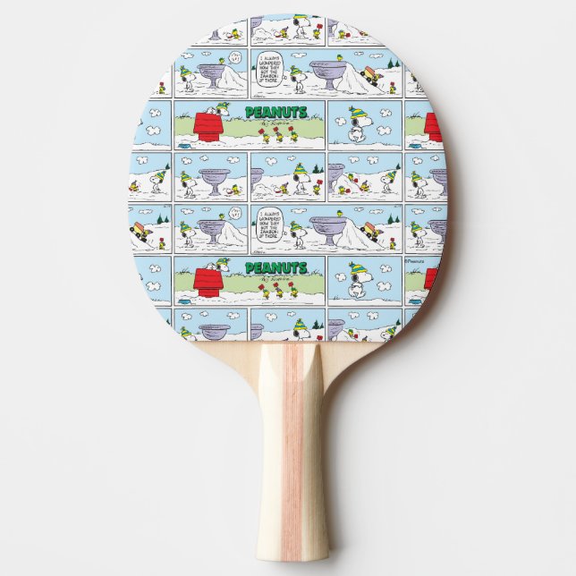 Snoopy & The Zamboni Crew Ping Pong Paddle (Front)