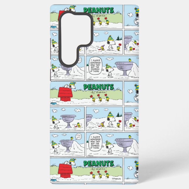 Snoopy & The Zamboni Crew Samsung Galaxy S22 Ultra Case (Back)